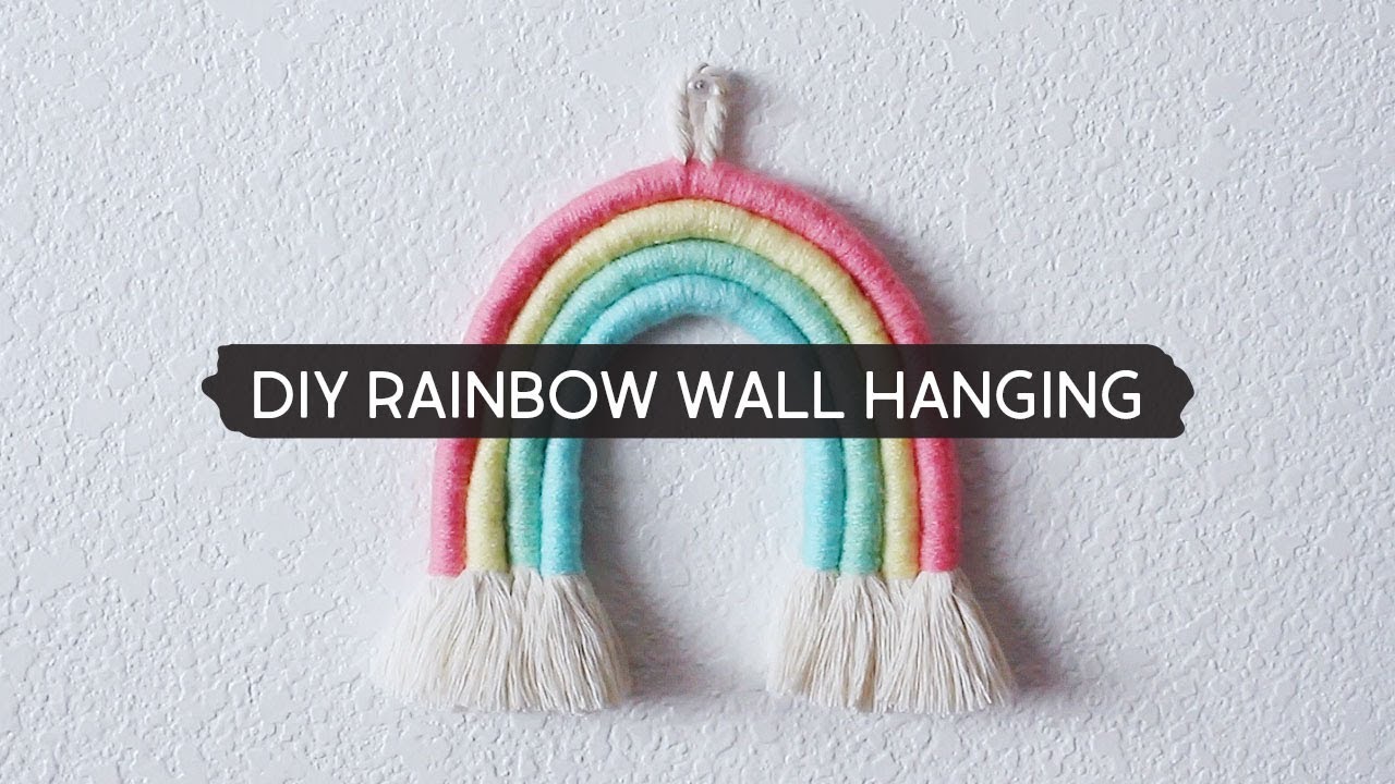DIY Rainbow Wall Hanging