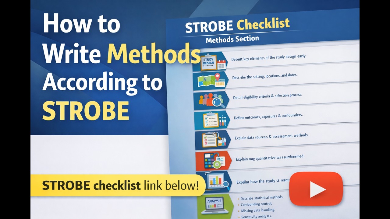 How to Write the Methods Section Using STROBE (Cross-Sectional Studies Guide)