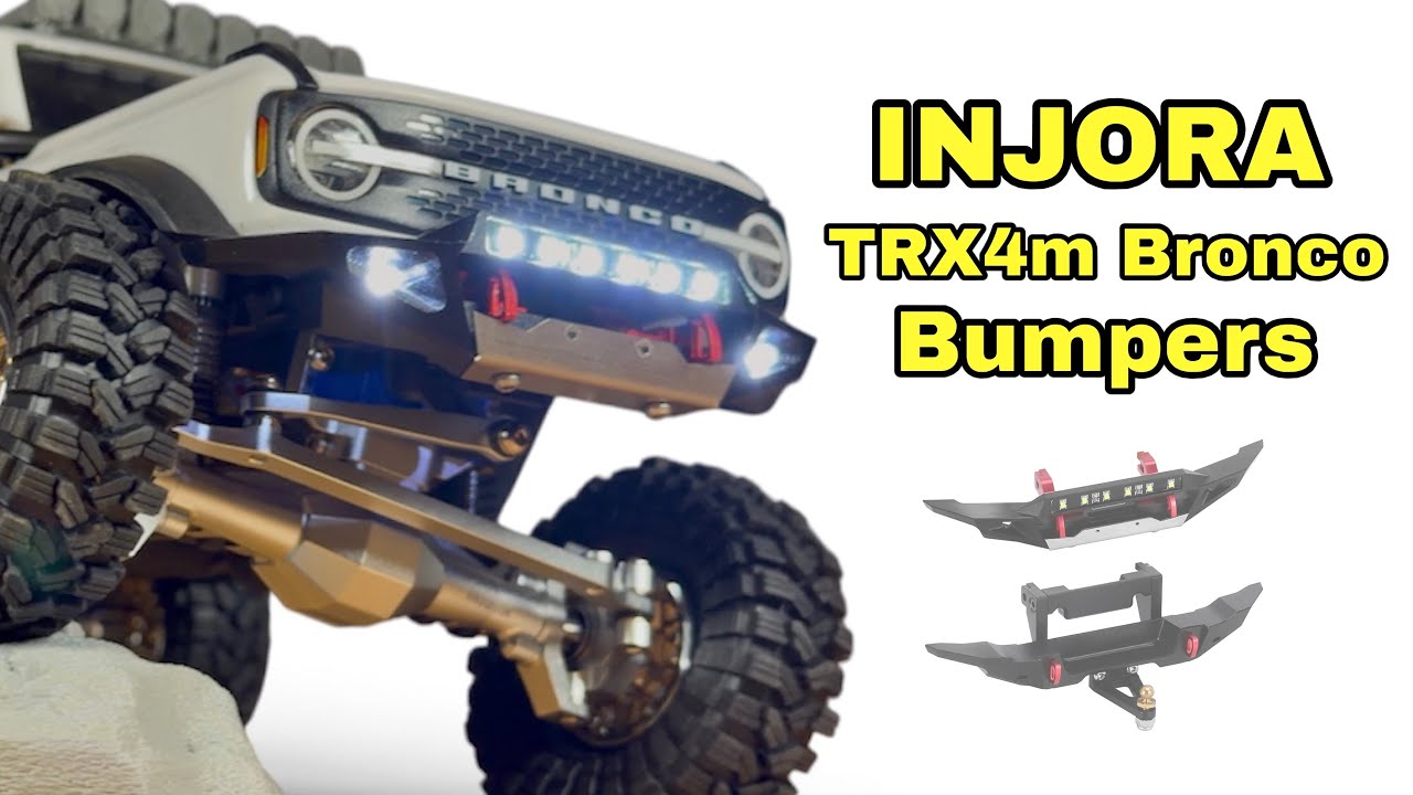 NEW Traxxas TRX4m Bronco INJORA front & rear bumpers!! | Step By Step INSTALLATION