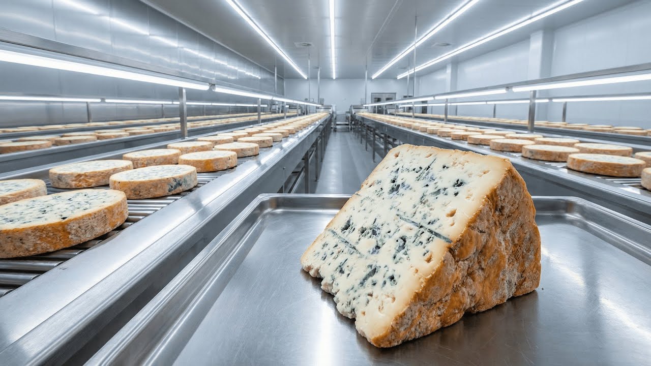 🧀 How Italian Gorgonzola Cheese Is Made: From Raw Milk to Blue-Veined Cheese (Full Process)