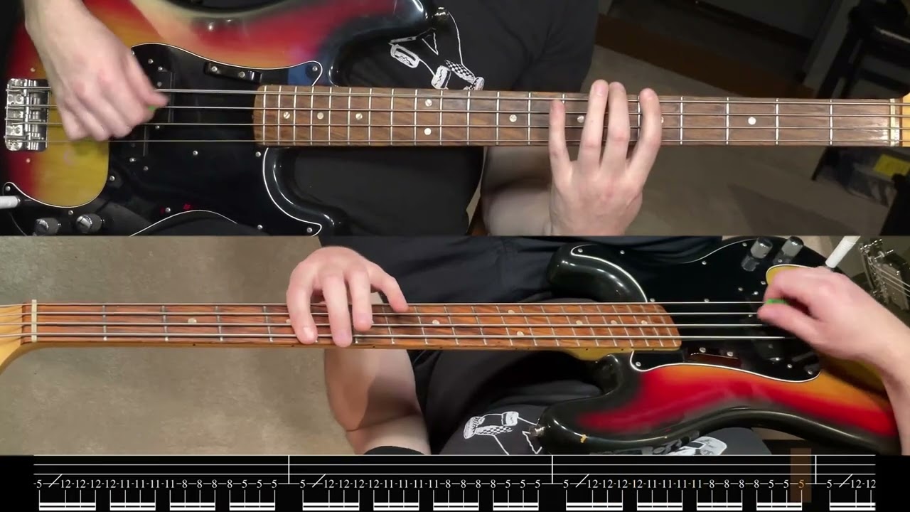 Deftones - My Own Summer (Shove It) - Bass Playthrough With Tab - #bass #deftones #basstabs