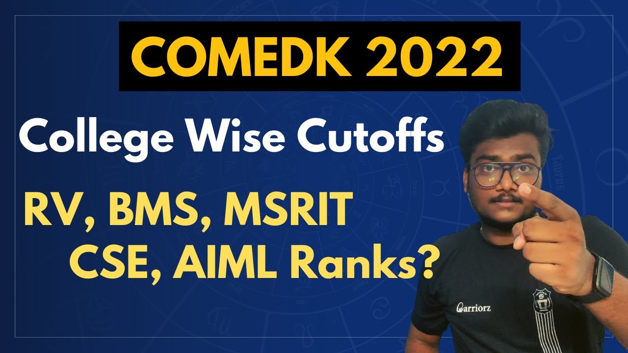 ComedK 2022 Cutoffs | Full Data College Wise Branch Wise #comedkcounselling