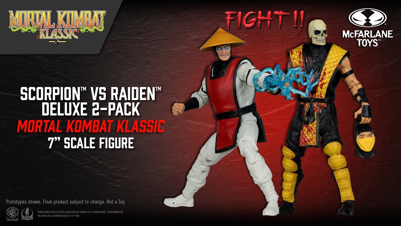 NEW Mortal Kombat Klassic&trade; Scorpion vs Raiden&trade; Deluxe 2-pack 7