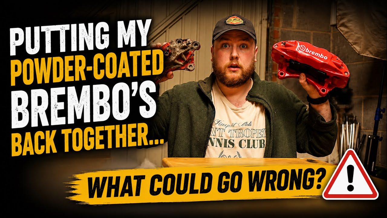 PUTTING MY POWDER-COATED BREMBO&rsquo;S BACK TOGETHER&hellip; WHAT COULD GO WRONG?