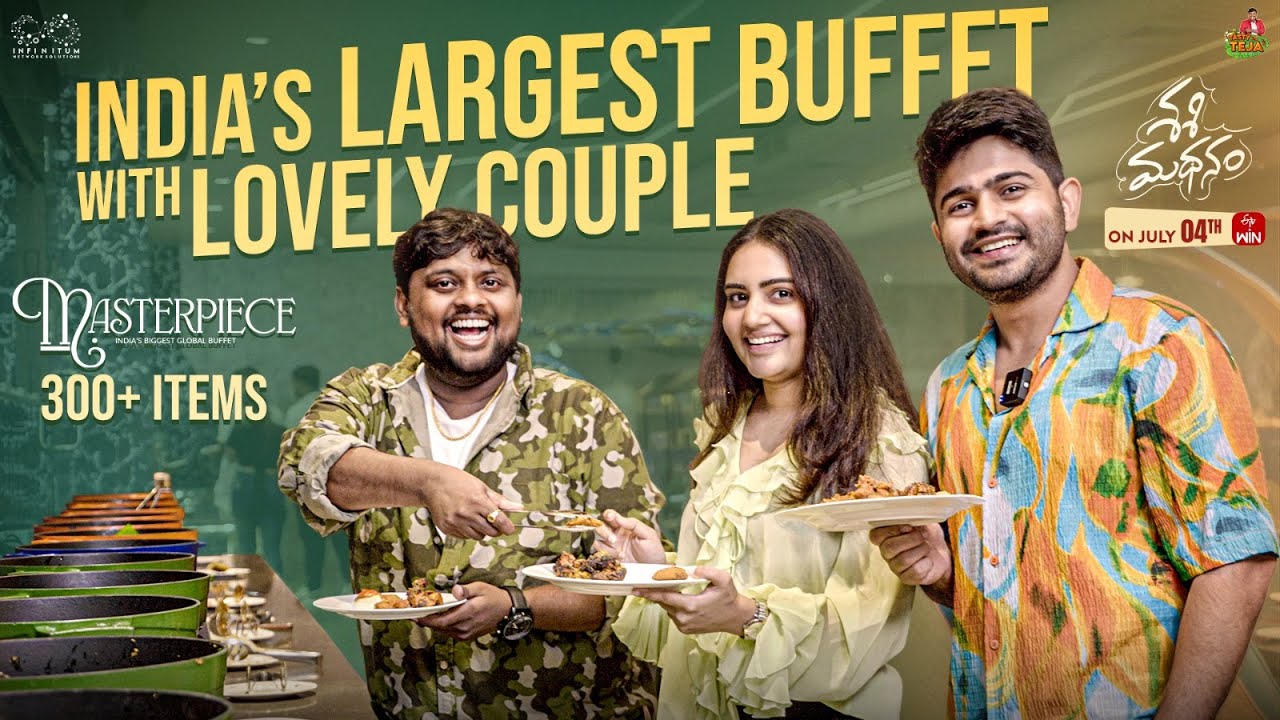 India's Largest Buffet with Lovely Couple || Soniya Singh & Pavan Sidhu || TastyTeja || Infinitum