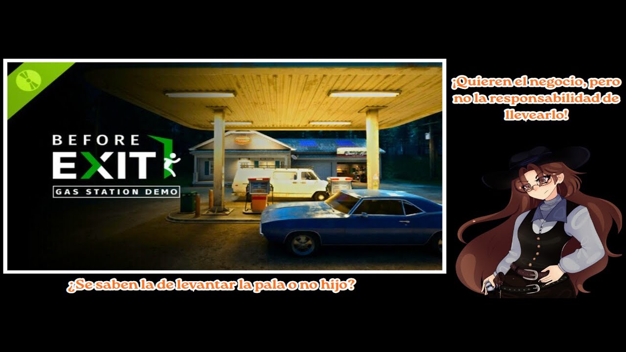 [BeforeExitDLC] Trabajando de noche en Gasolineria y...¿el jefe me stalkea? #Vtuber #VtuberES