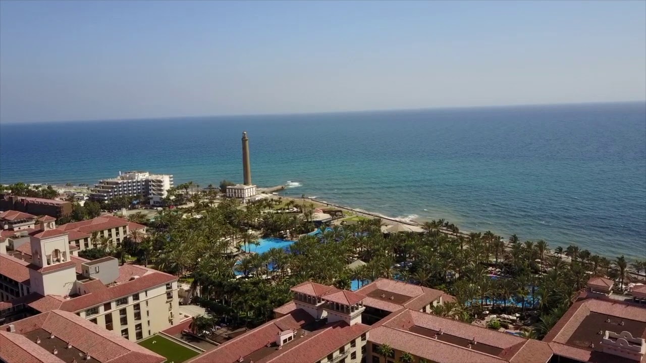 Gran Canaria - Drone over Maspalomas Sand Dunes 4k