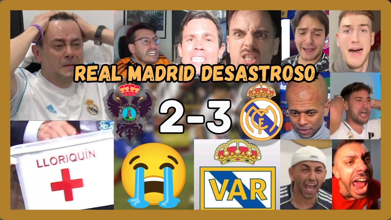 🤣🔥LOS MEJORES LLOROS MADRIDISTAS EN EL MADRID 3 TALAVERA 2 (EL MADRID ROBA Y LLORA)