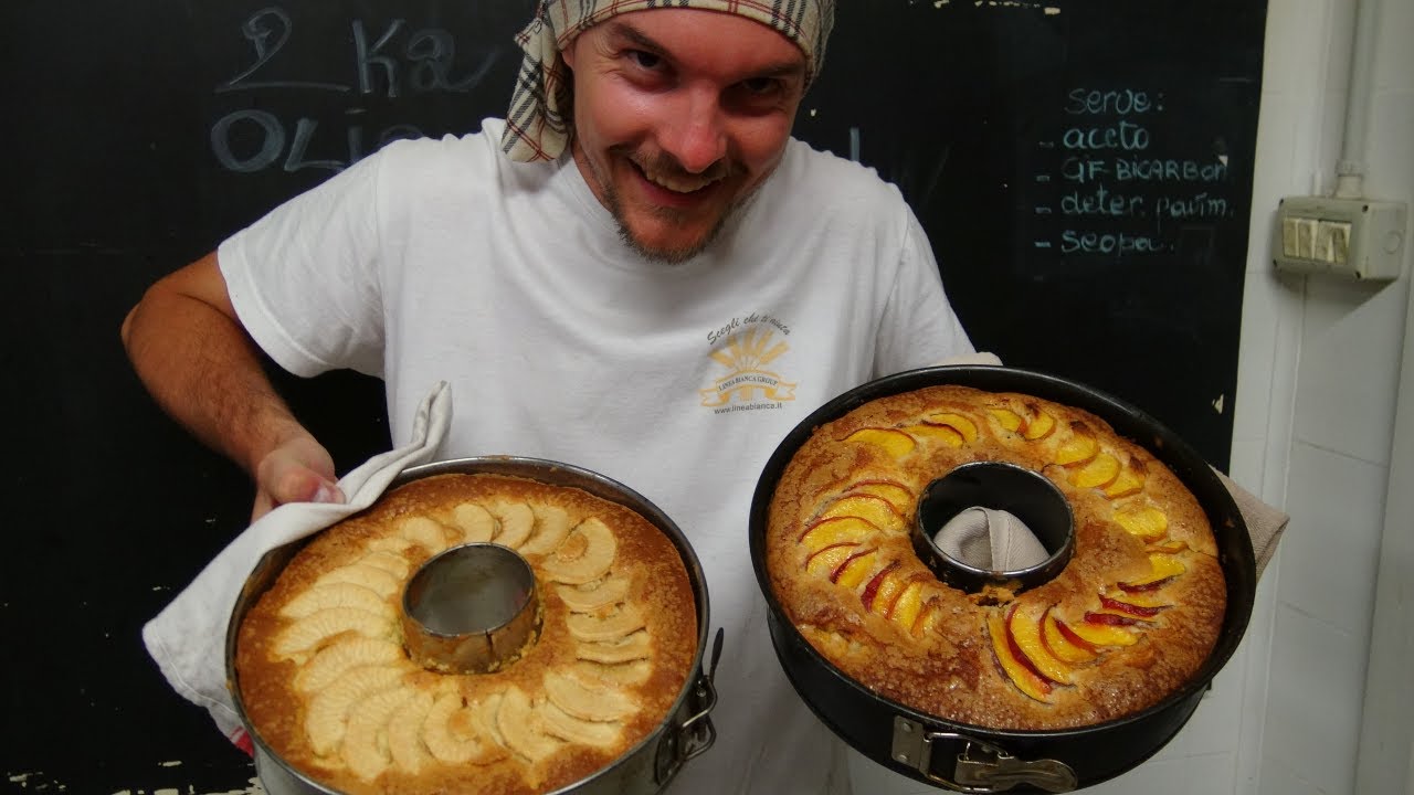 Dolci Pasticceria - Torta alle Pesche/Mele - La prima video ricetta