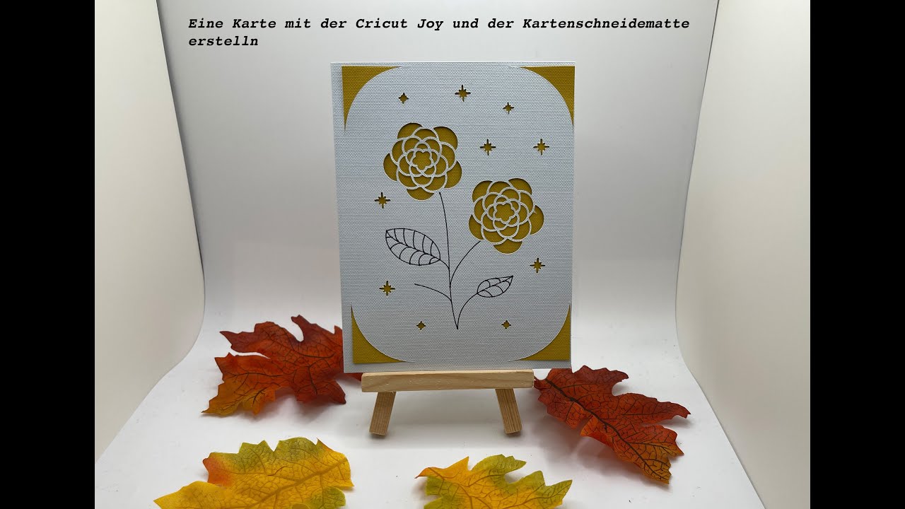 #Cricut Joy eine Karte mit der Kartenschneidematte und Kartenrohlingen von Cricut erstellen