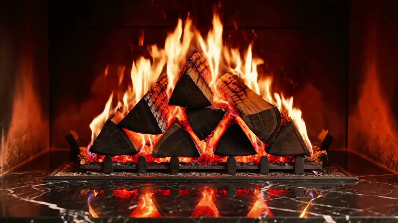 Warm Hearth Glow | Luxury Stone Villa | Calm Mind and Soothing Ambience | No Ads