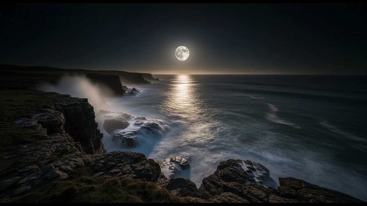 Peaceful Night Soundscape – 8 Hour Relaxing Music Under the Stars