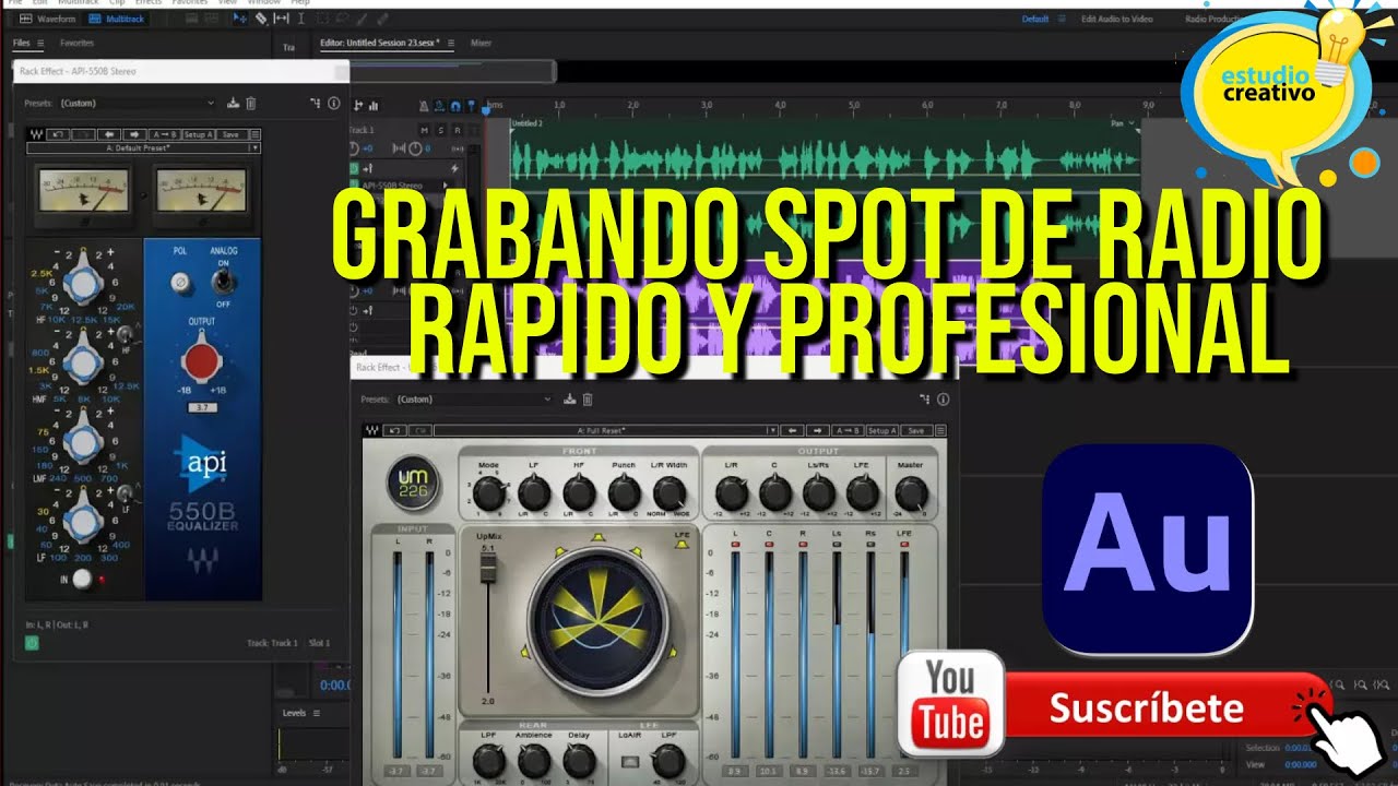 GRABANDO UN SPOT DE RADIO CON PLUGUINS DE WAVES, RAPIDO Y PROFESIONAL