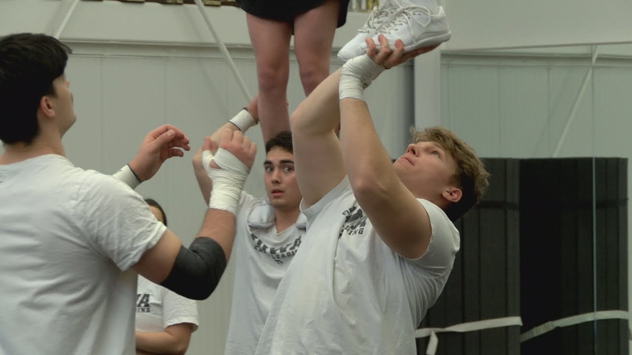 Zero experience, four years, one passion: senior Iowa cheerleaders prep for their final performances