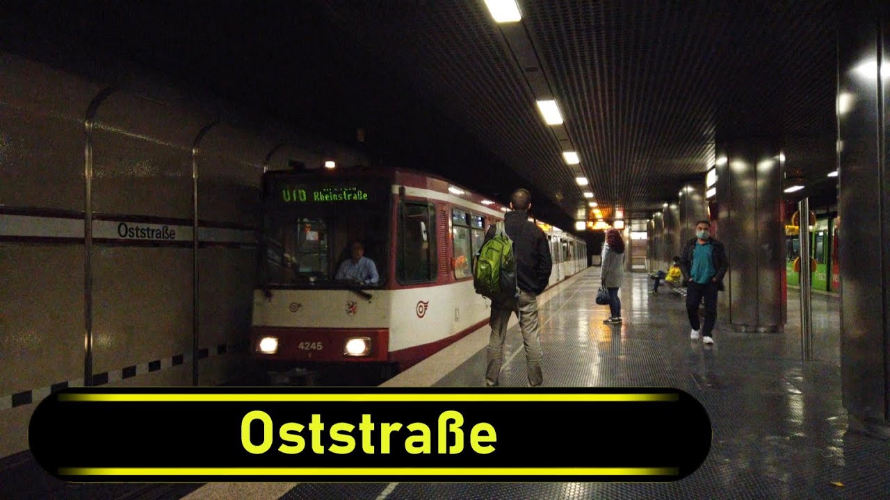 Stadtbahn Station Oststraße - Düsseldorf 🇩🇪 - Walkthrough 🚶