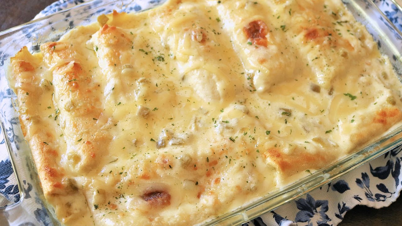 Простая запеканка из белой курицы энчилада