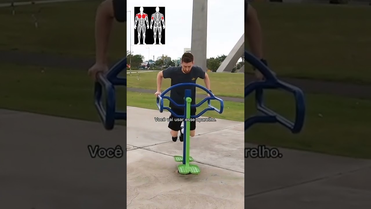 Treino na Pra&ccedil;a! Academia na Pra&ccedil;a!