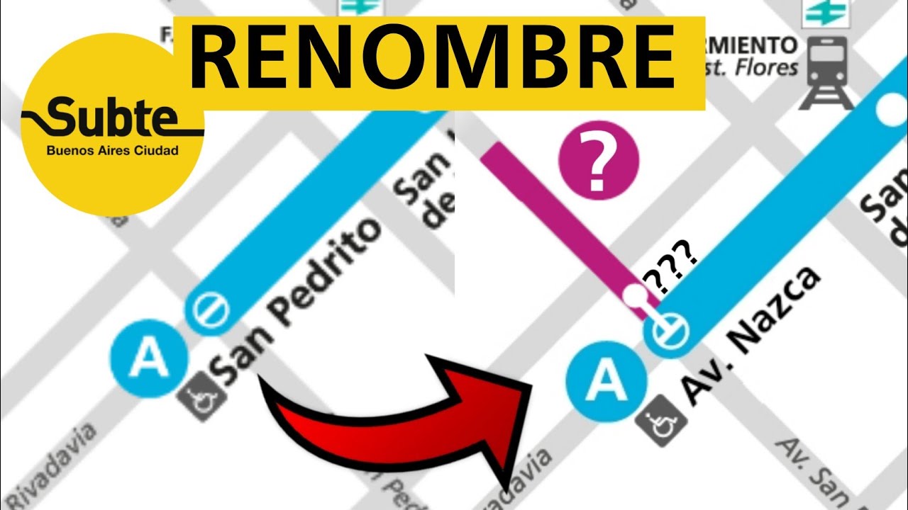 RENOMBRE de Estaciones DE SUBTE