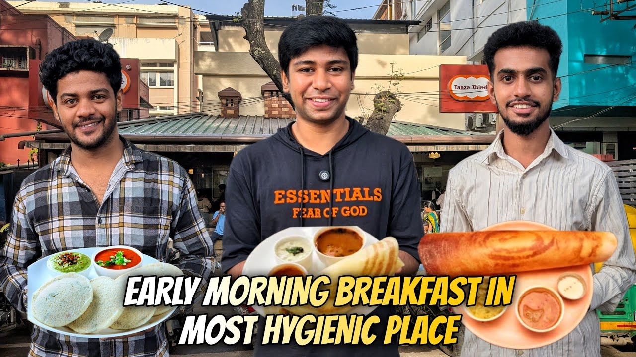 Early morning breakfast in Taaza Thindi most affordable and hygienic restaurThindi