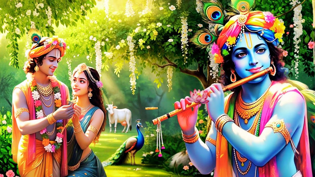 Relaxing Krishna Flute | Soothing Bansuri Music for Meditation & Positive Energy