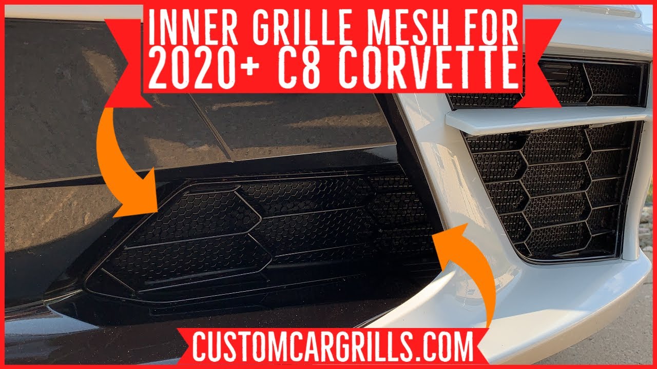 How to Install Inner Grille Mesh on a 2020+ C8 Chevy Corvette by customcargrills.com