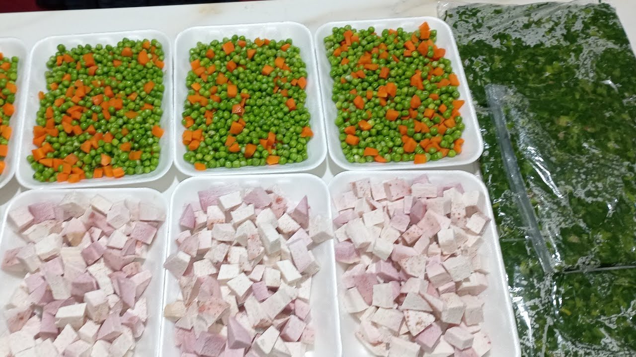 #تفريزات_رمضان_2024 😍😍طريقة تفريز القلقاس والسبانخ والبسلة 😍👌على البخار ‼️بطريقة سهلة وبسيطة😍