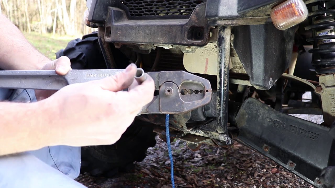 installer un treuil sur quad Polaris sportsman forest 800