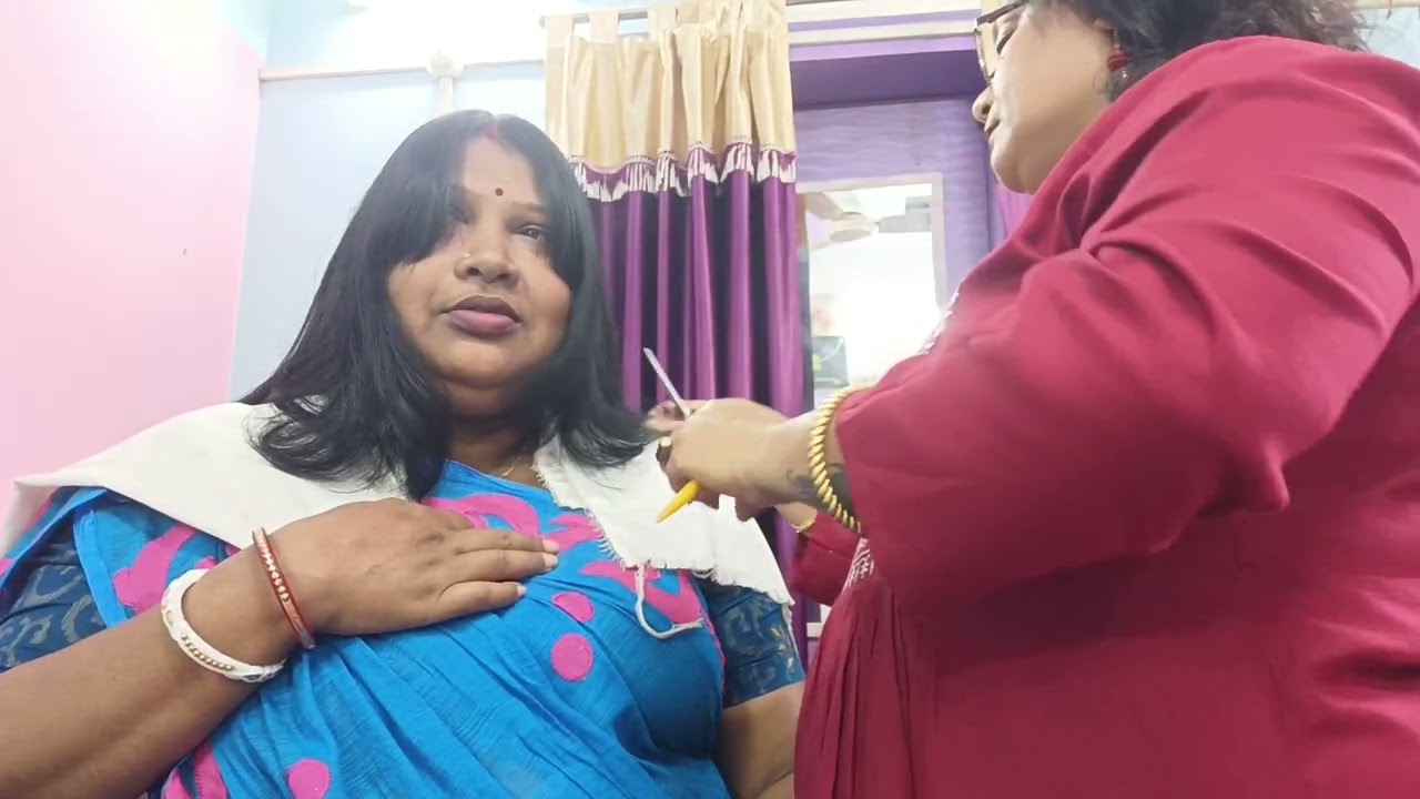 ✂️   HVY THICK LONG HAIR ✂️ A House Wife cut her Hair  About 4 month ✂️ 