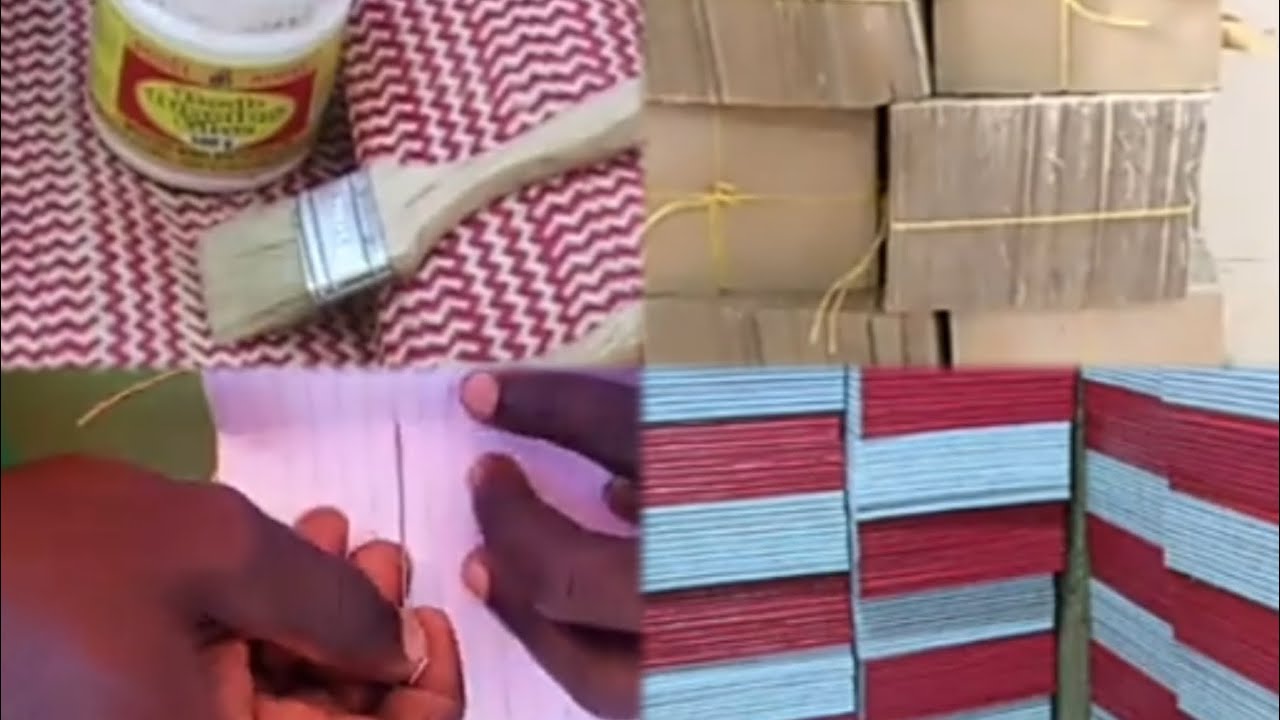 BOOK MAKING AT HOME. YIGA OKUKOLA EBITABO OYOOLE SENTE