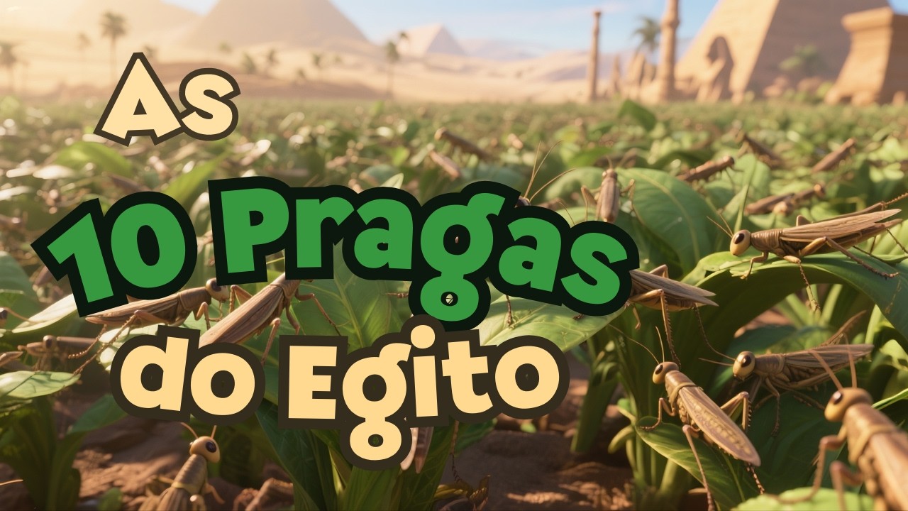 As 10 Pragas do Egito 🌩️🐸 | Moisés e o Faraó | História Bíblica Infantil Animada