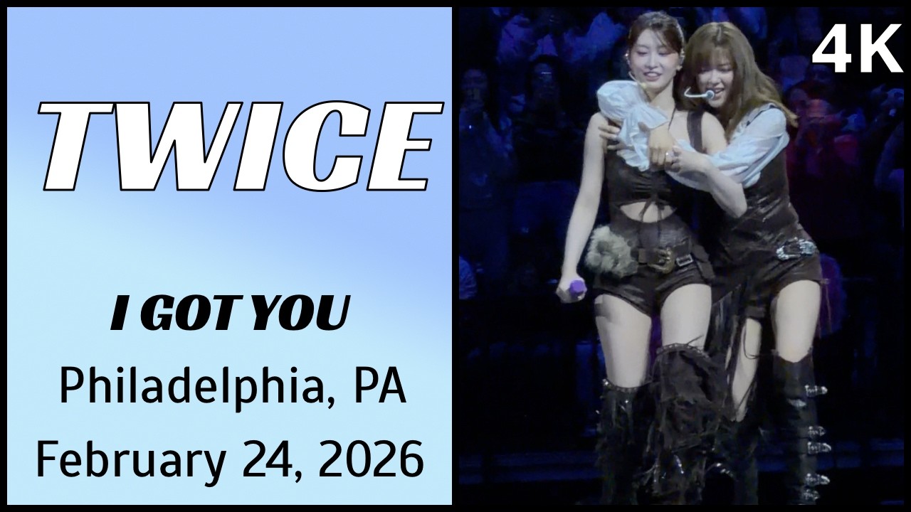 260224 트와이스 TWICE 모모 Momo Fancam - I GOT YOU live @ Xfinity Arena, Philadelphia, PA 4K