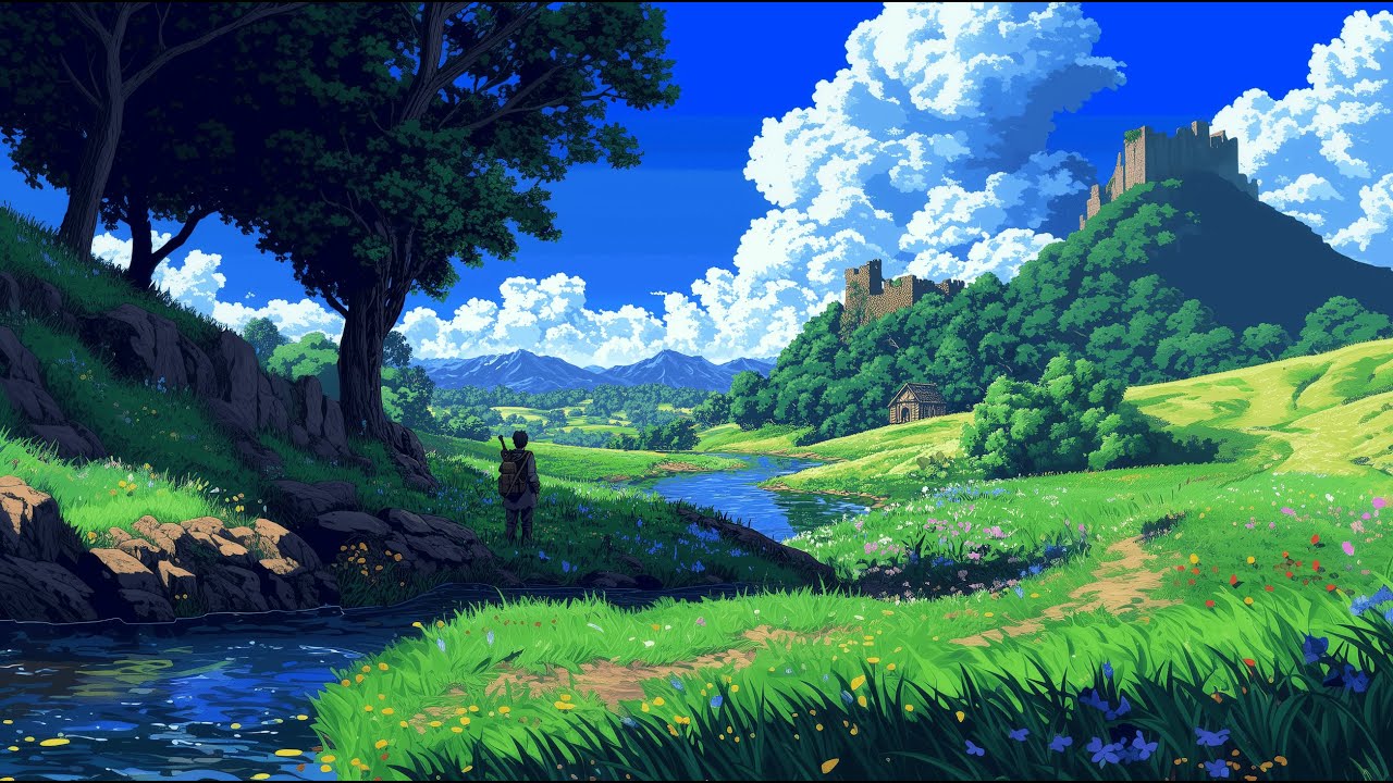 Echoes of the Emerald Valley | Relaxing Medieval Fantasy Music 🎶🌳
