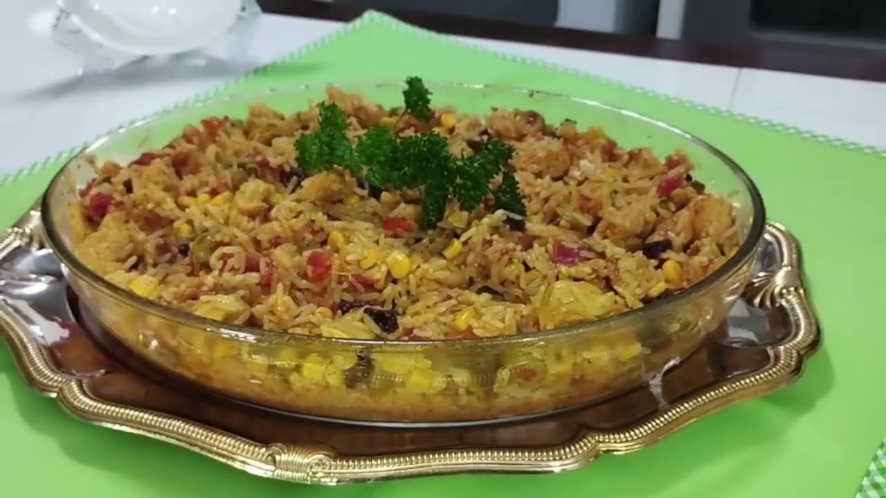 ARROZ CON POLLO EN MICROONDAS 🐓