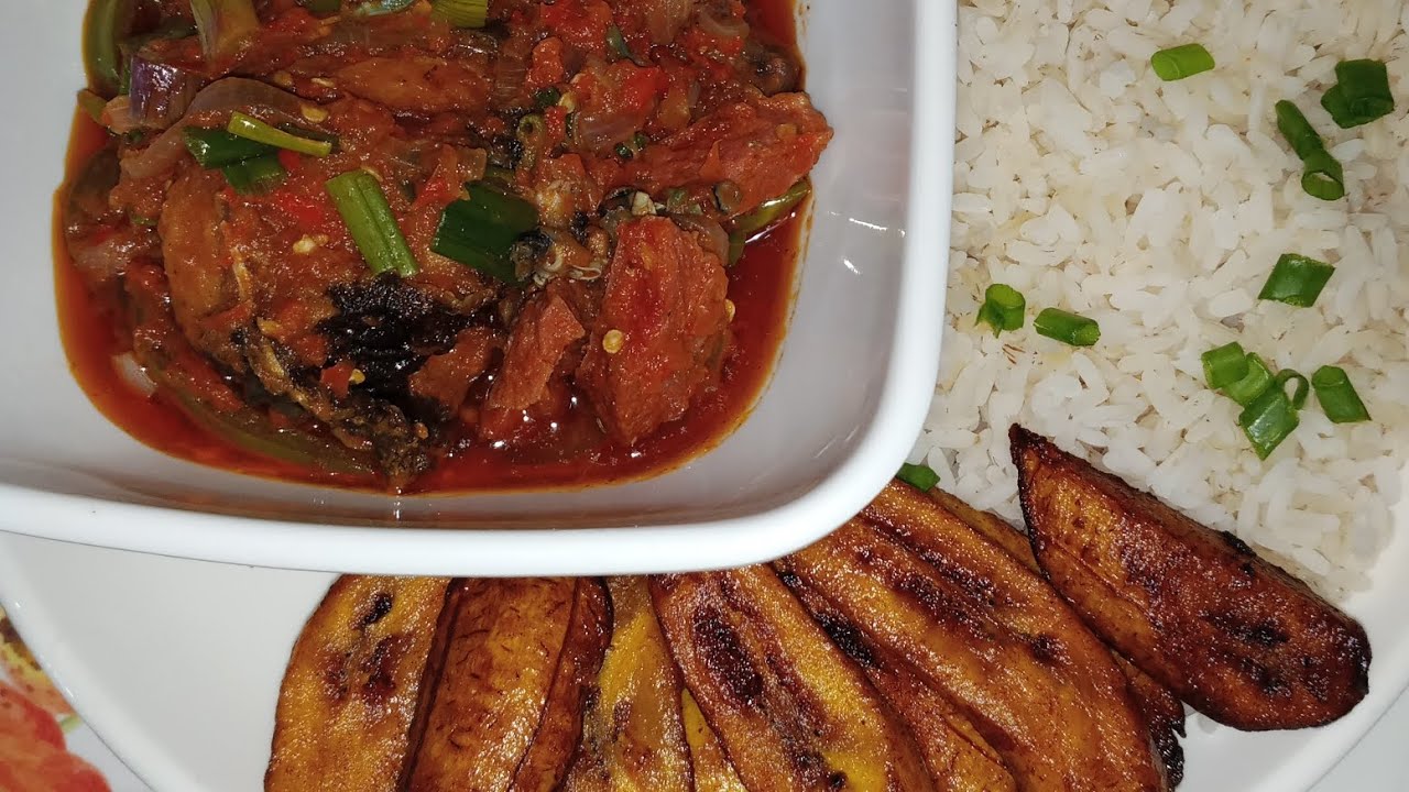 How I made stew sauce with spring onion and green bell pepper