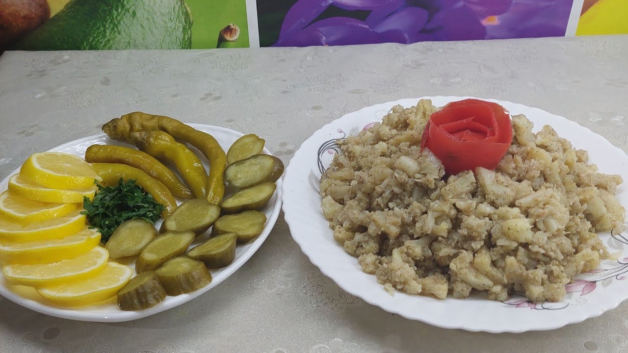 طريقة تحضير مفركة الزهرة أو القرنبيط ب10دقائق بس 🤗😋
