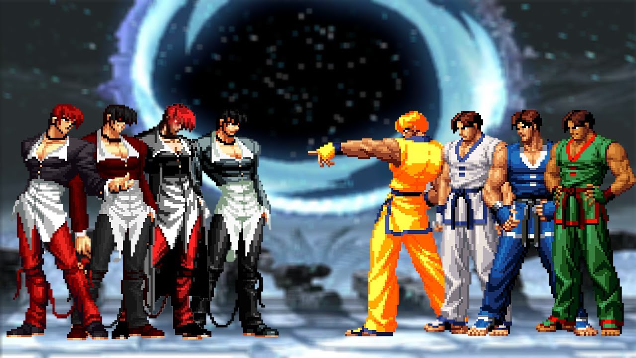 [KOF Mugen] Команда Иори Ягами против команды Ким Капхвана