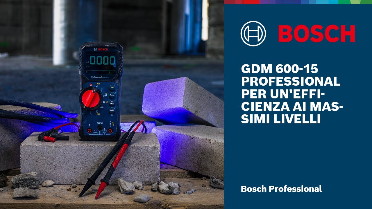 GDM 600-15 Professional Multimetro digitale con certificazione IP65 e pratica maneggevolezza