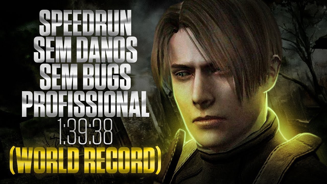 Resident evil 4 Speedrun Sem Danos e Sem Bugs Profissional 1:39:38 (World Record)