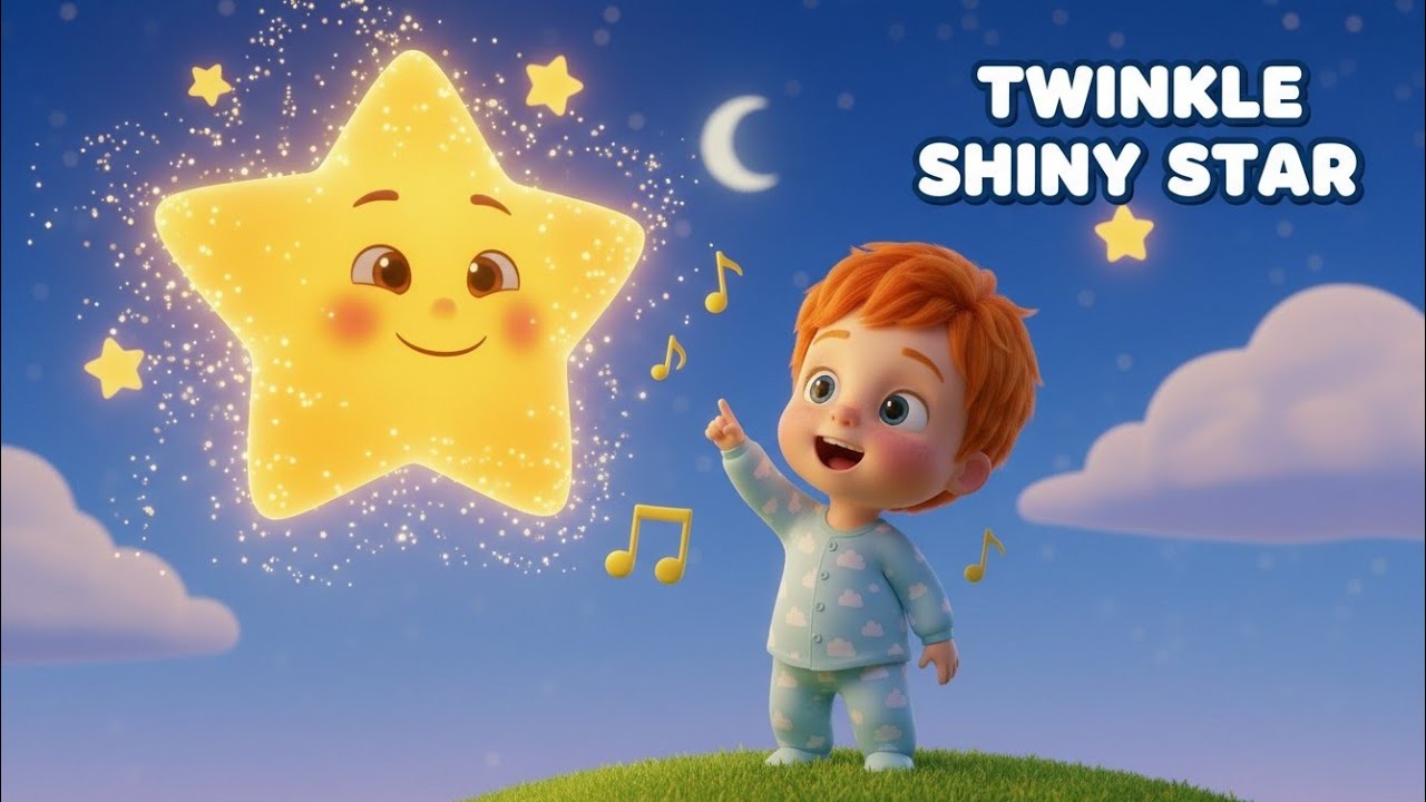 Twinkle Shiny Star Song for Kids | Star Song (Toddlers & Babies)