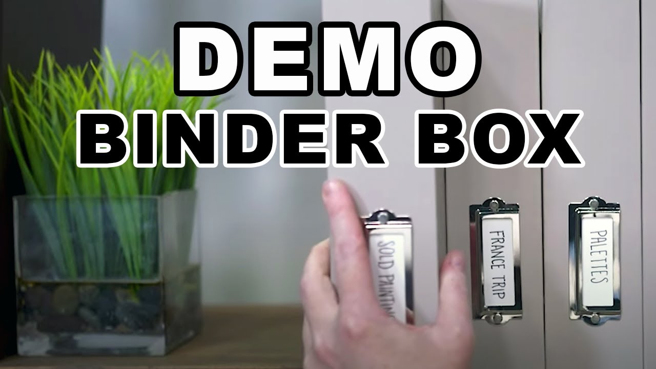 Painter's Color Diary Binder Box Product Demonstration