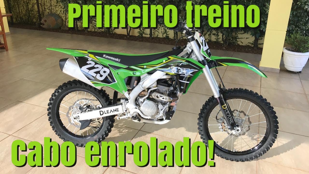 TESTE KXF 250 2018 -  ACELERANDO NO MOTOCROSS