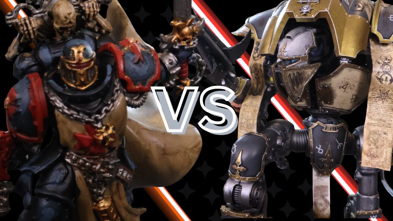 Black Templars VS Chaos Knights Warhammer 40K Competitive Battle Report