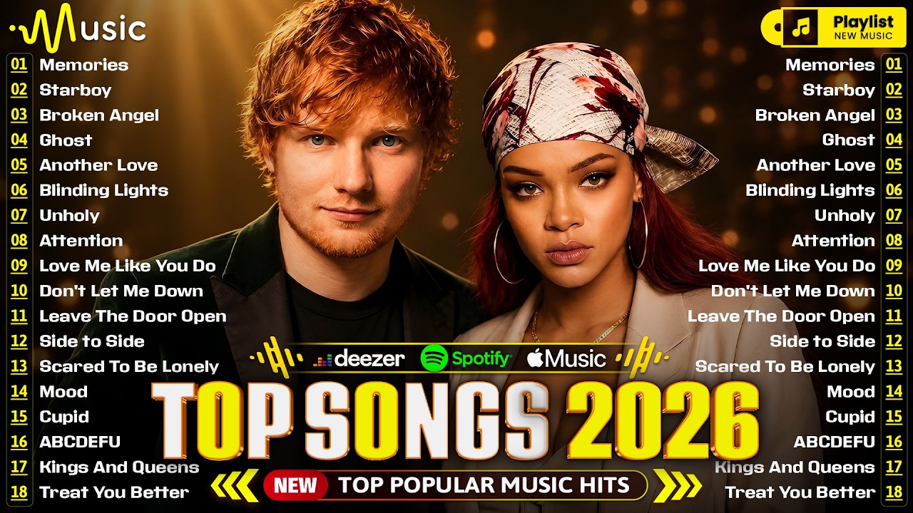 Billboard Pop Music 2026 🌈 Rihanna, Ariana Grande, Dua Lipa, Adele, Justin Bieber, Ed Sheeran