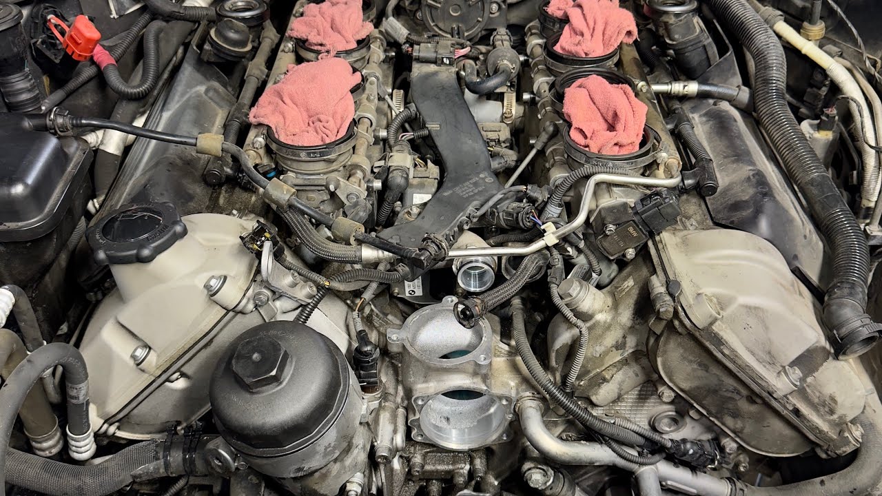 Капитальный ремонт системы охлаждения BMW E90, E92 и E93 M3 S65 V8...
