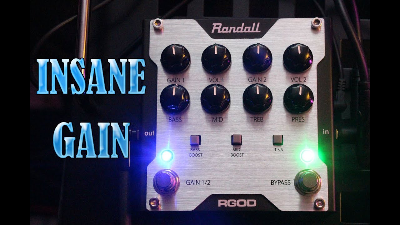 Randall RGOD : PreAmp / Pedal : INSANE GAIN