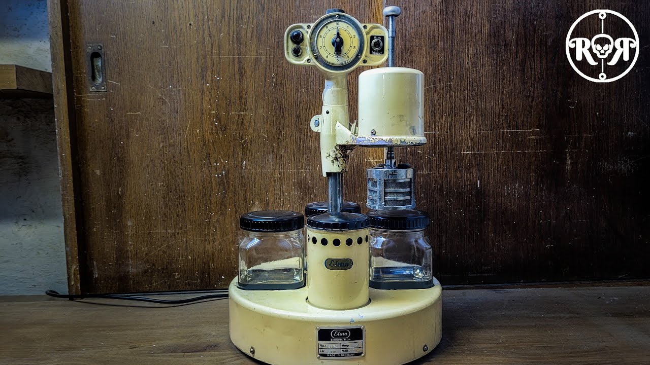 Restoration Vintage German Watch Cleaning Machine - Re-Painting Elma Super Elite