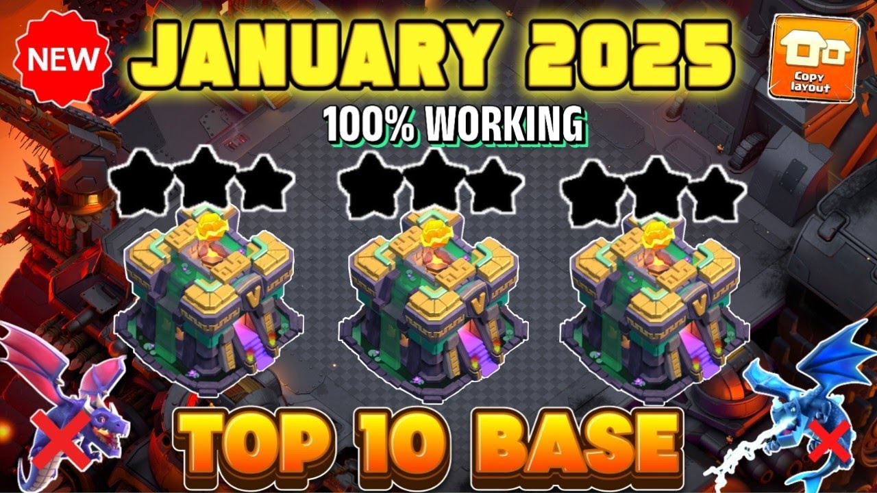 BEST-10 TH14 WAR BASE WITH LINK + REPLAY || TH14 WAR BASE AIR ATTACK || TH14 UNBEATEN BASE