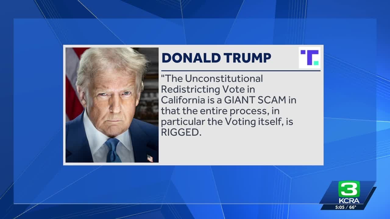 President Trump claims California's special election is 'rigged'