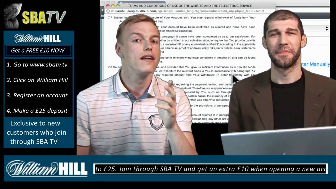 Making an Account with William Hill 1YouTube