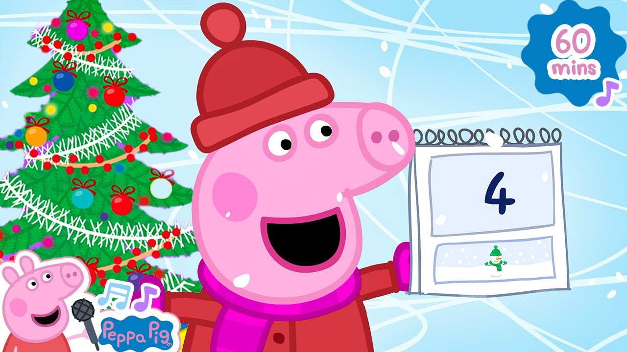 Twelve Days of Christmas 🎄🐷🎵 Peppa Pig Christmas Songs 🐷🎄🎅🏻 Cartoon Nursery Rhymes & Kids Songs